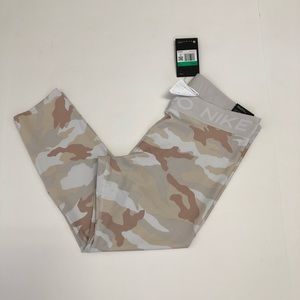 Nike Pro Cropped Camo Tights NWD XL Dri Fit